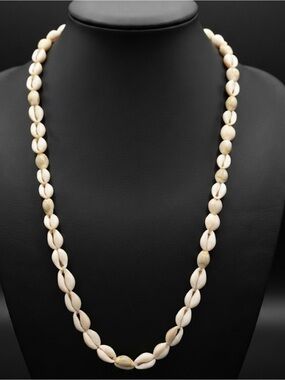 Natural Vintage polished boho Mermaidcore Vacation Shell beach Necklace